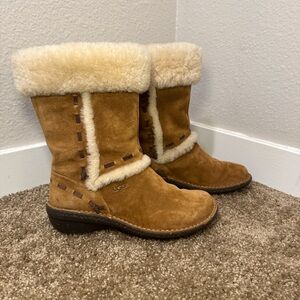 UGG Ugg Australia Elijo Tan Suede Winter Boots Women’s Size 7